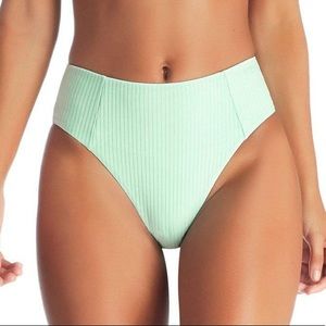 Vitamin A Sienna EcoRib High Waist Bikini Bottom